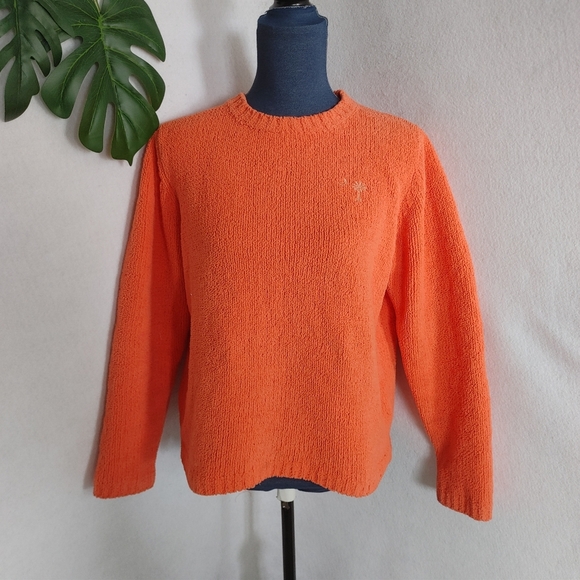 Oarsman 913 Sweaters - Oarsman 913 Orange Chunk Crewneck Sweater